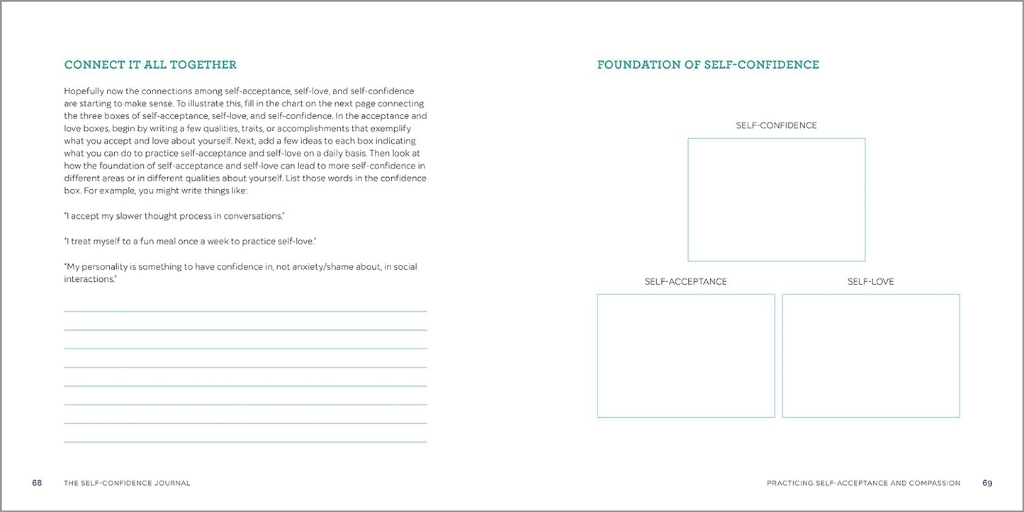 Book: The Self-Confidence Journal: Prompts and Practices to Overcome Self-Doubt and Improve Self-Esteem