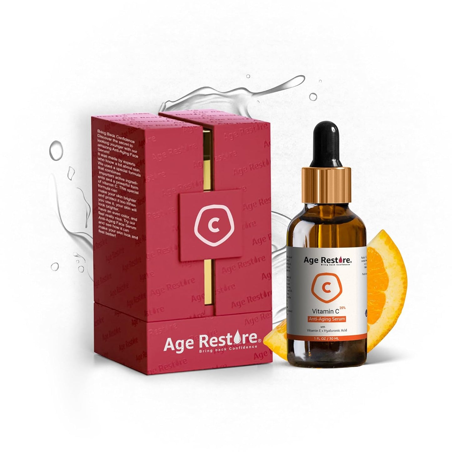 Face Serum Age Restore 20% Vitamin C  & E