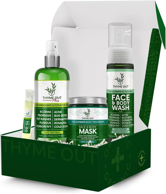 Thyme Out Subscription Box - Includes Plus, Face & Body Mask, Face & Body Wash.