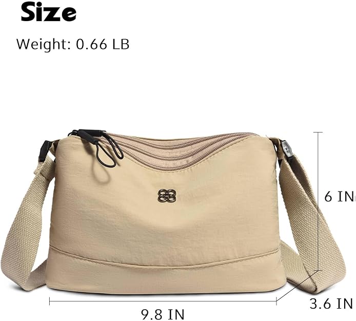 Crossbody Bags for Women, Small Causal -Beige