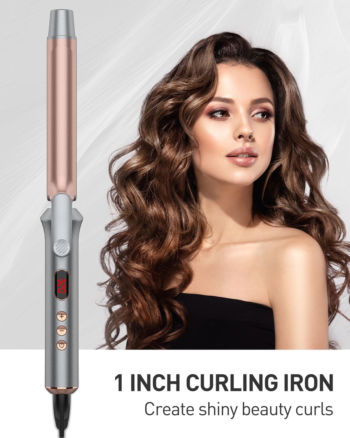 Curling Iron, 1 Inch Curling Wand Barrel Hot Tools (1 Inch)