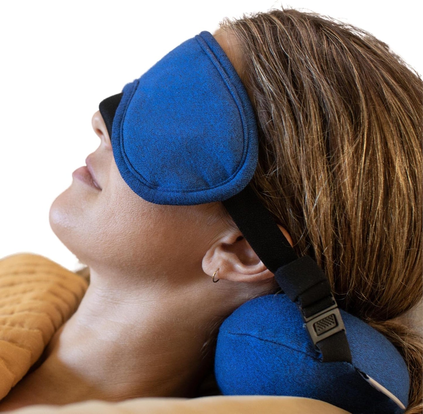 2 in 1 Eye Sleep Mask with Small Travel Pillow