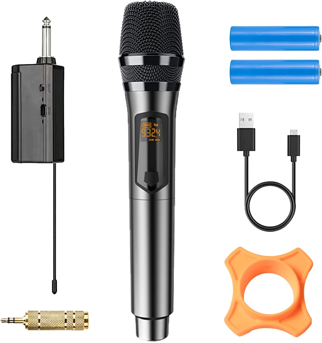 Wireless Microphone, UHF Handheld Dynamic Mic