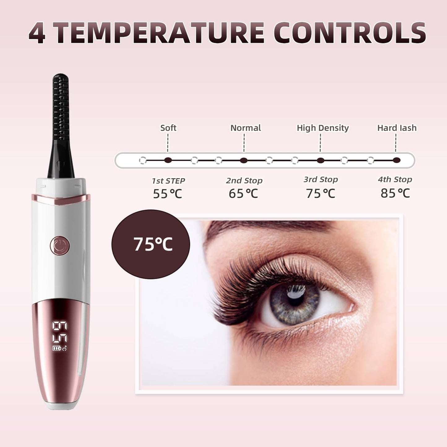 Eyelash Curlers - Fast Heat up Within 10s