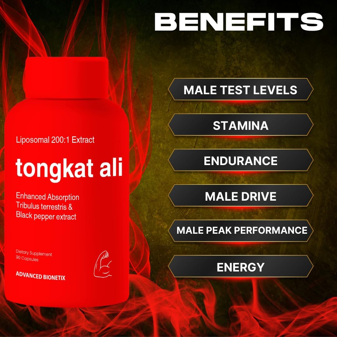 Liposomal Longjack Tongkat Ali Extract Capsules 200x Strength | 200,000 mg