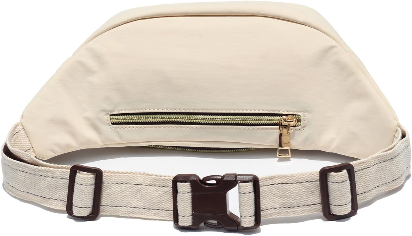 Fanny Packs Waist Bag for Women, Fashionable Crossbody - Beige