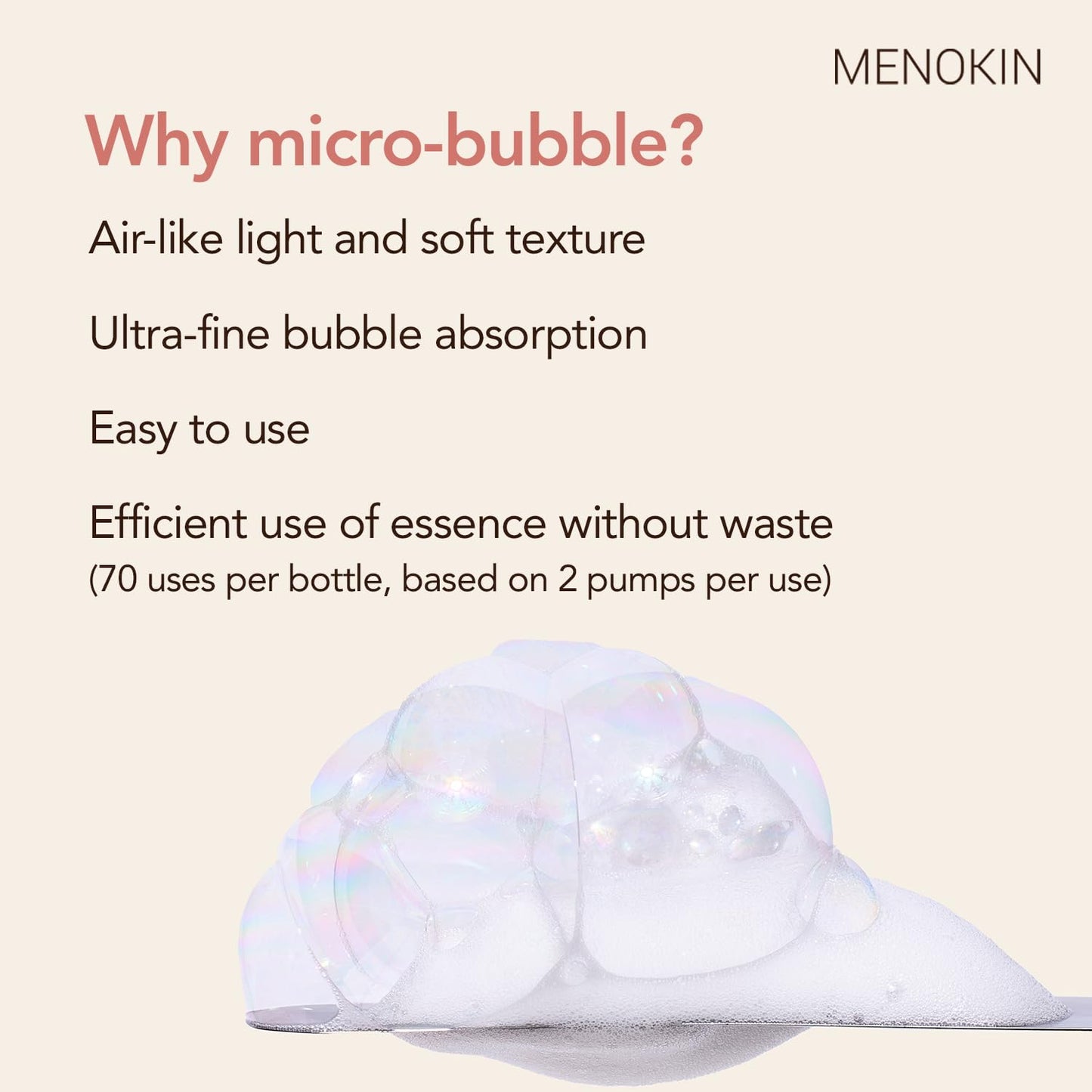 MENOKIN Korean Face Mask [30 Seconds Quick Bubble Mask] [REPAIR]