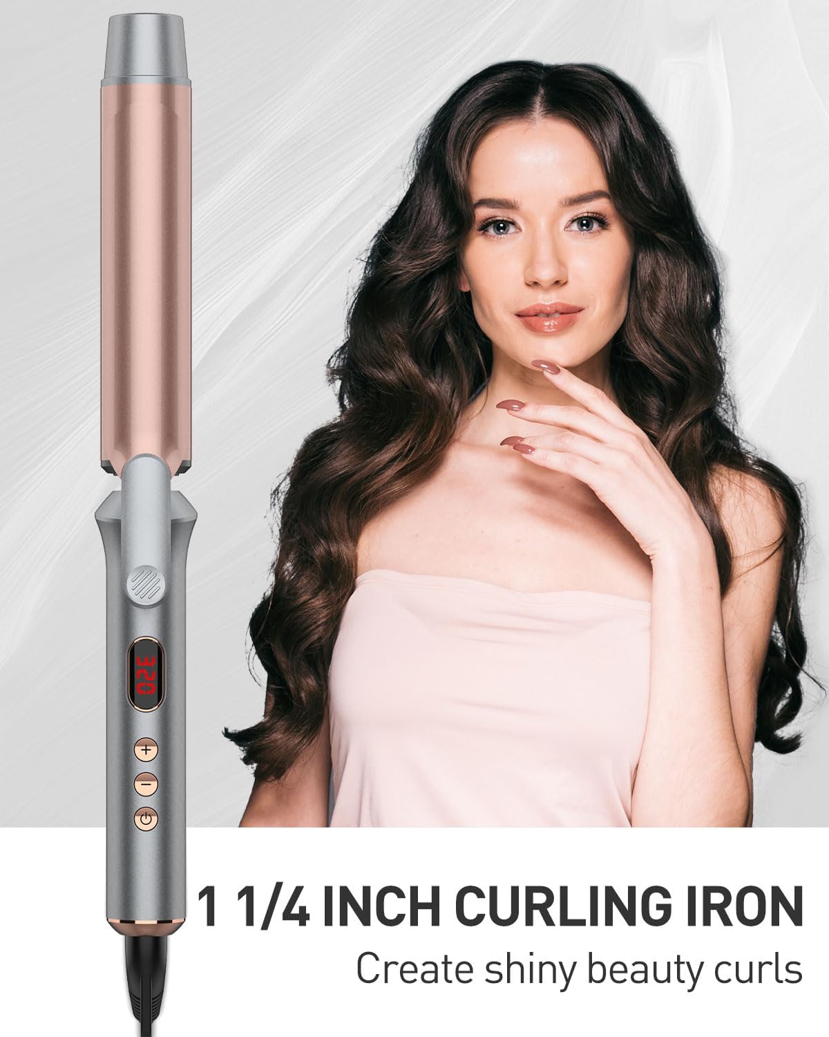 Curling Iron, 1.25 Inch Curling Wand Barrel Hot Tools (1 1/4 Inch)