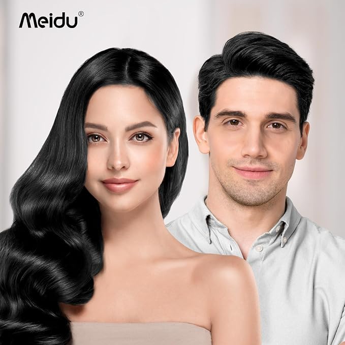 Hair Dye Shampoo for Women & Men for Gray Coverage (BLACK)