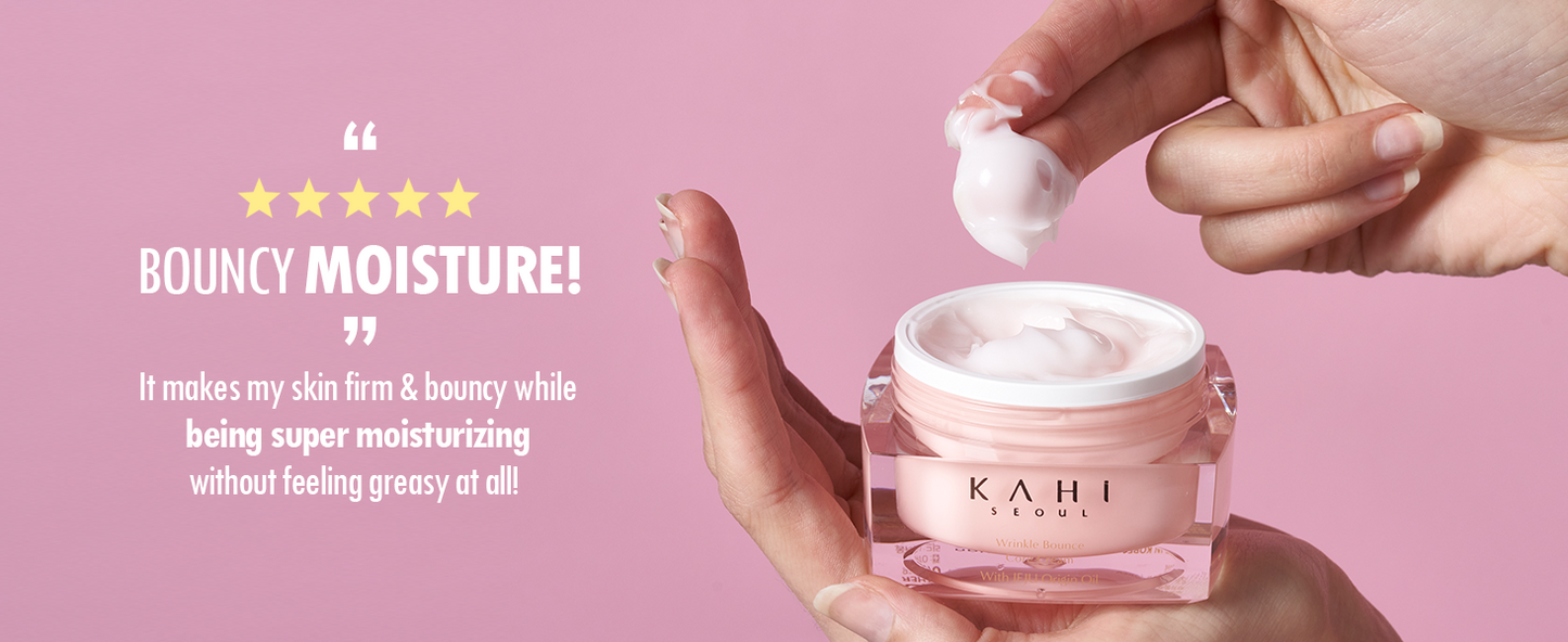 KAHI Wrinkle Bounce Core Cream Face Lotion | Hydrating Face Moisturizer Face Cream | Korean Beauty