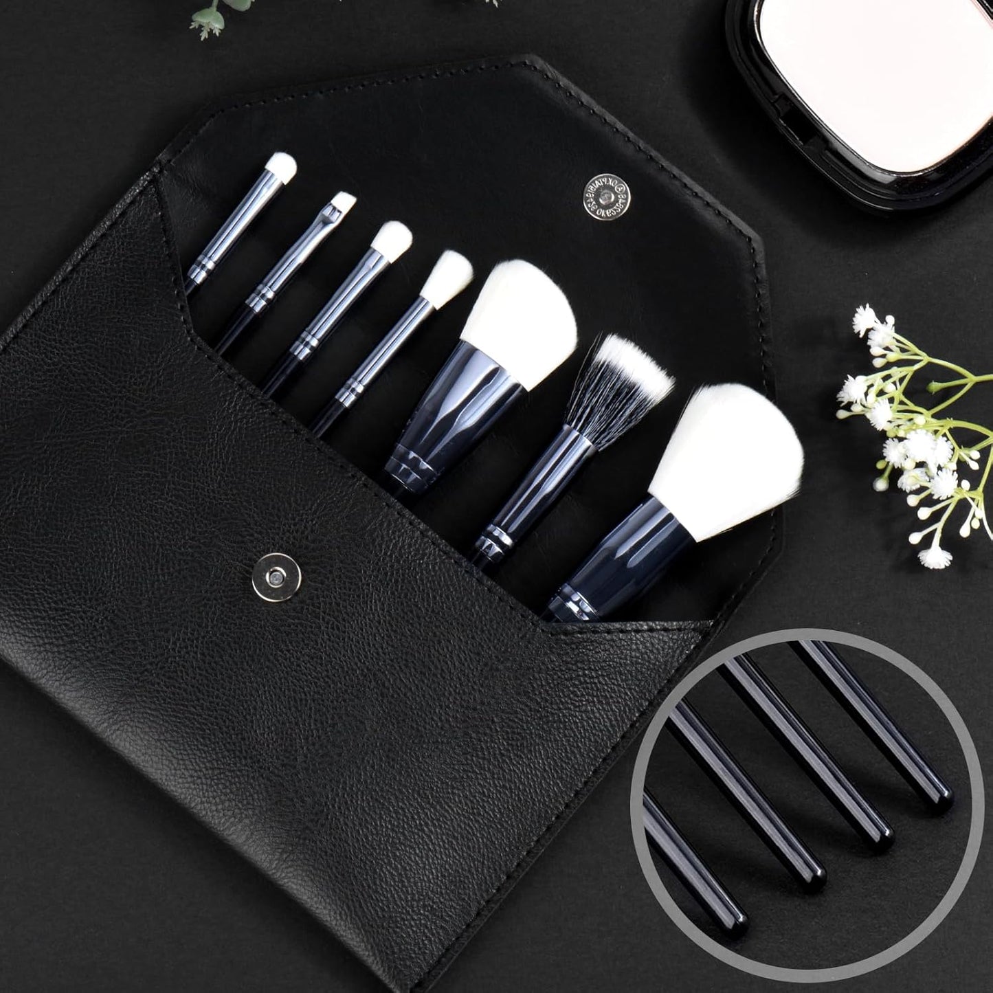 Makeup Brushes Set 7 Pcs Black