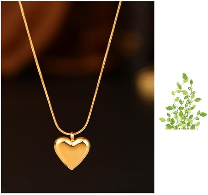 Pendant Necklace 18k Gold Plated Heart