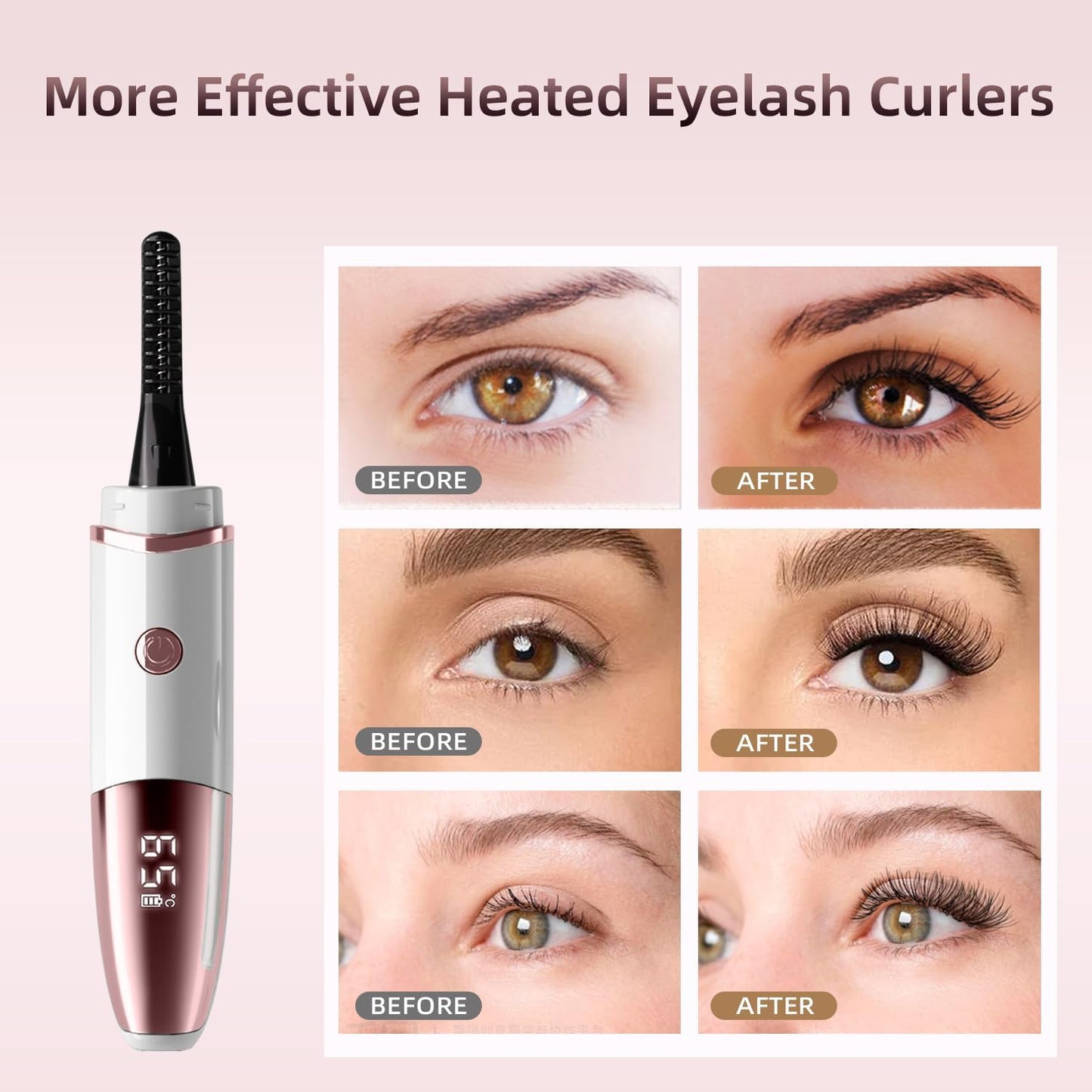 Eyelash Curlers - Fast Heat up Within 10s