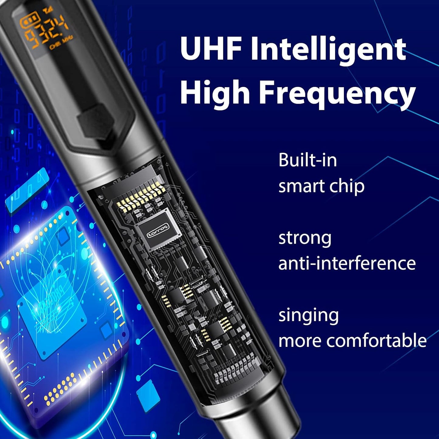 Wireless Microphone, UHF Handheld Dynamic Mic