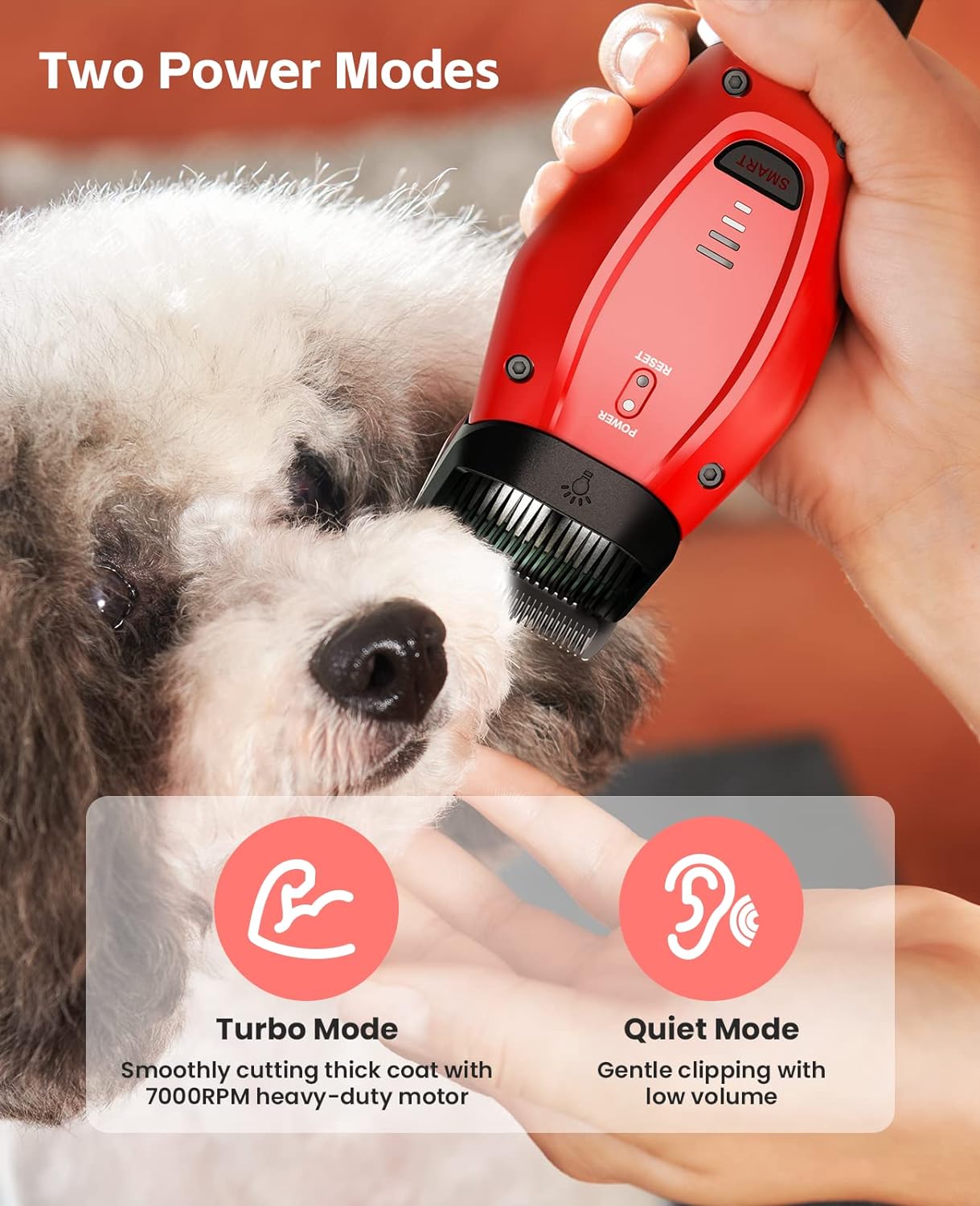 Dog Clippers for Grooming with 3 Speeds