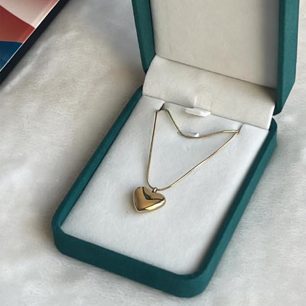 Pendant Necklace 18k Gold Plated Heart