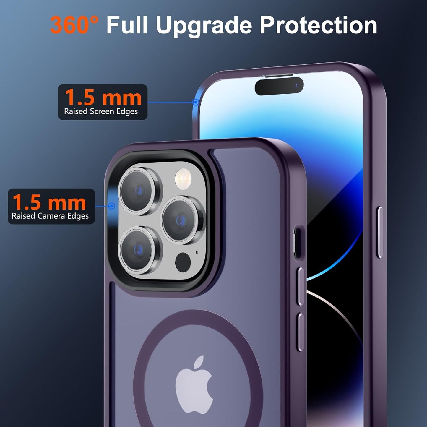 iPhone 14 Pro Case  [Compatible with MagSafe] - Deep Purple