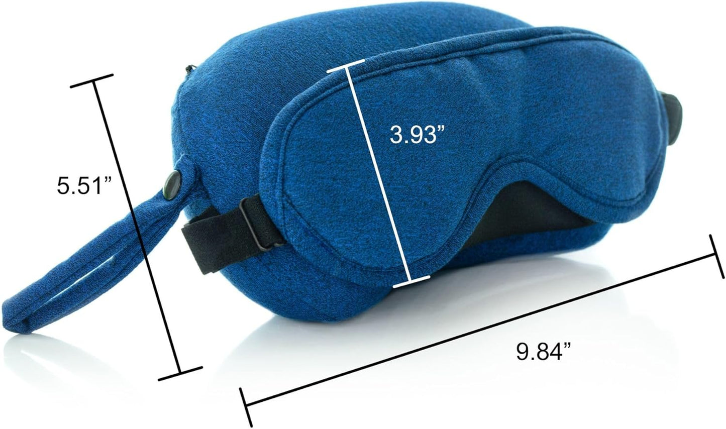 2 in 1 Eye Sleep Mask with Small Travel Pillow