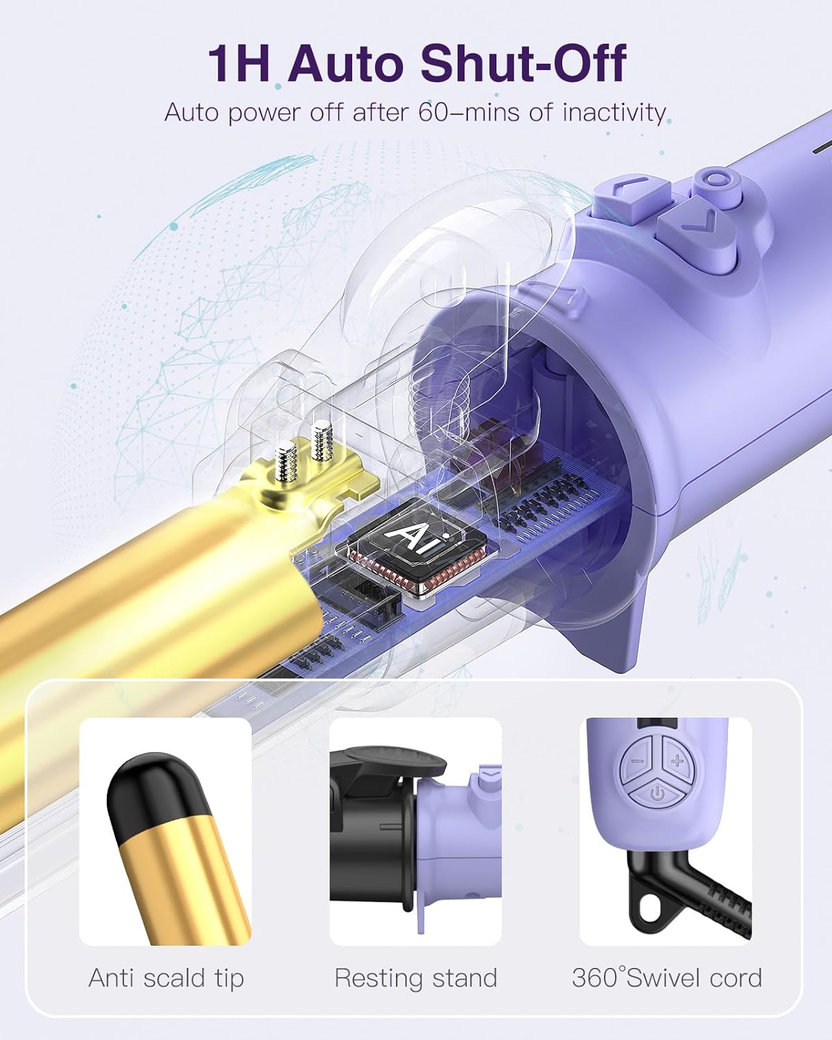 Rotating Curling Iron 1 1/4 Inch