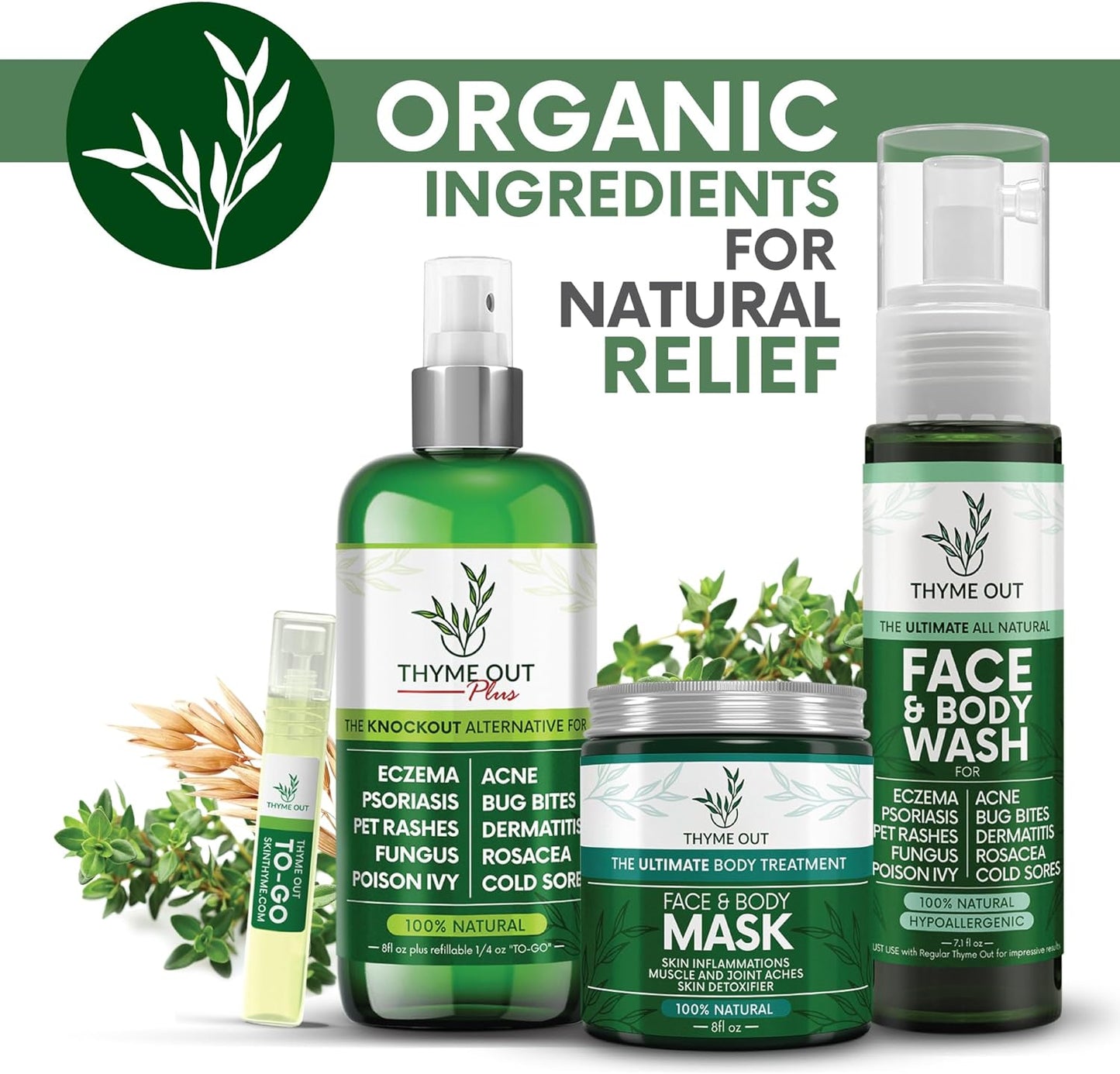 Thyme Out Subscription Box - Includes Plus, Face & Body Mask, Face & Body Wash.