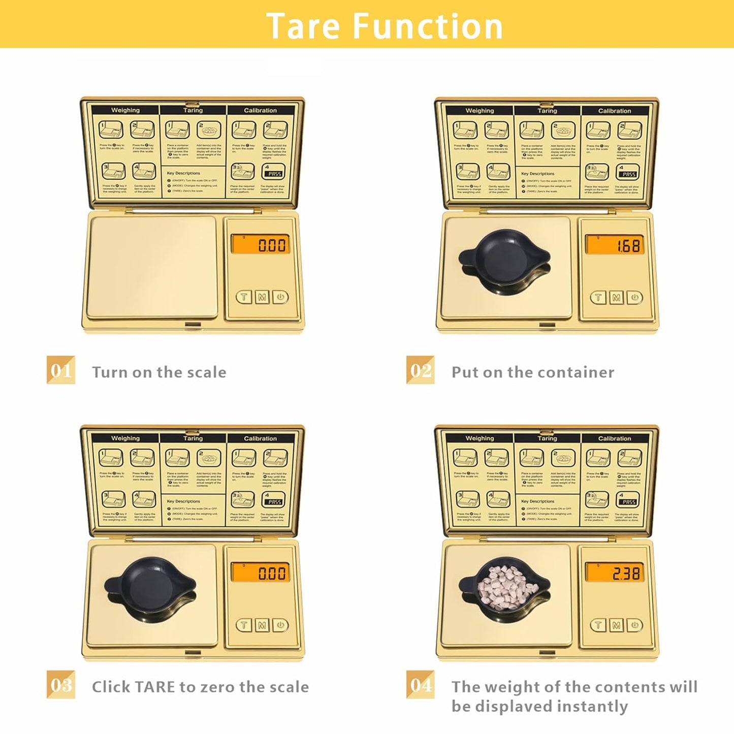 Scales Digital Weight Grams and oz, Small Jewelry Coin Powder