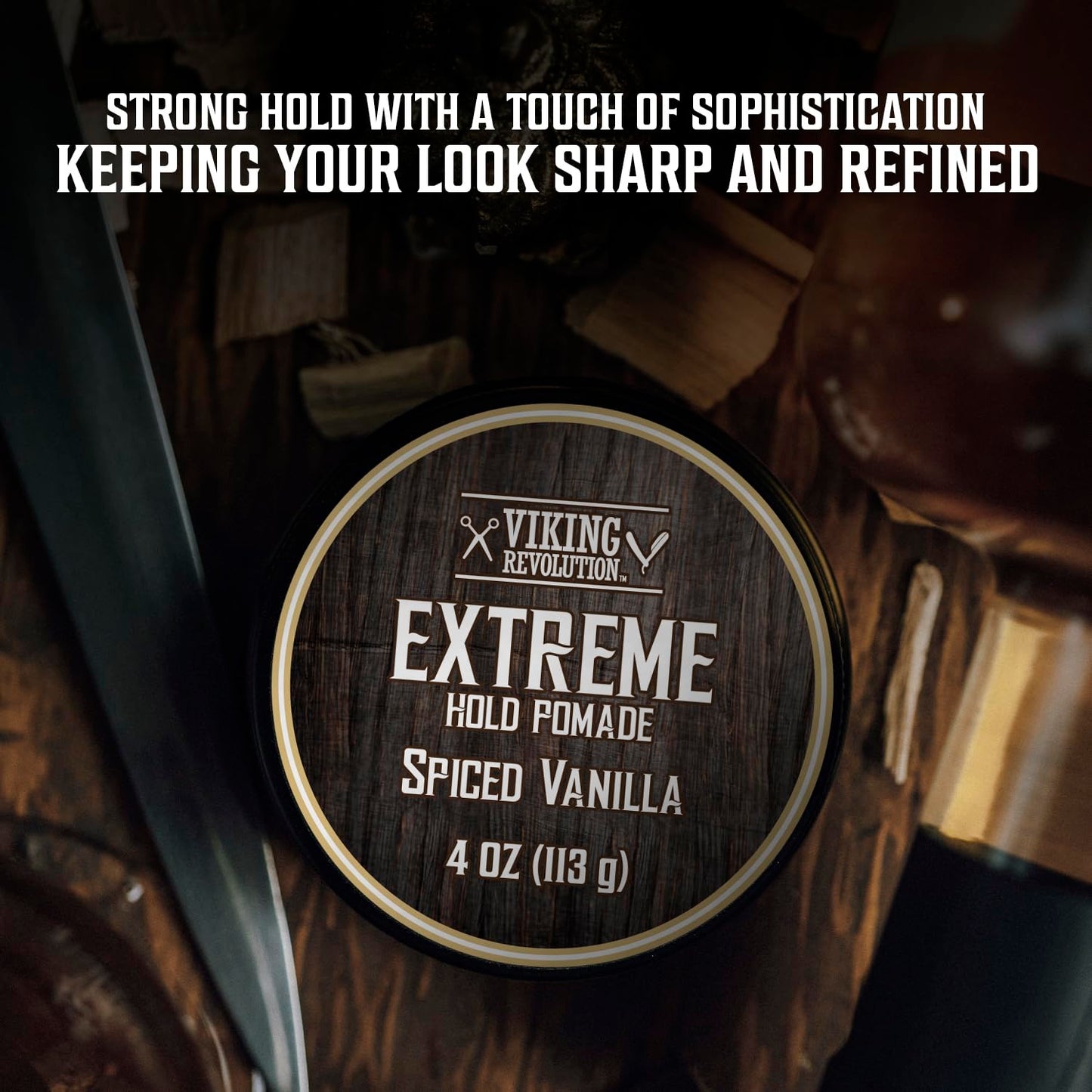 Viking Revolution Spiced Vanilla Hair Pomade for Men