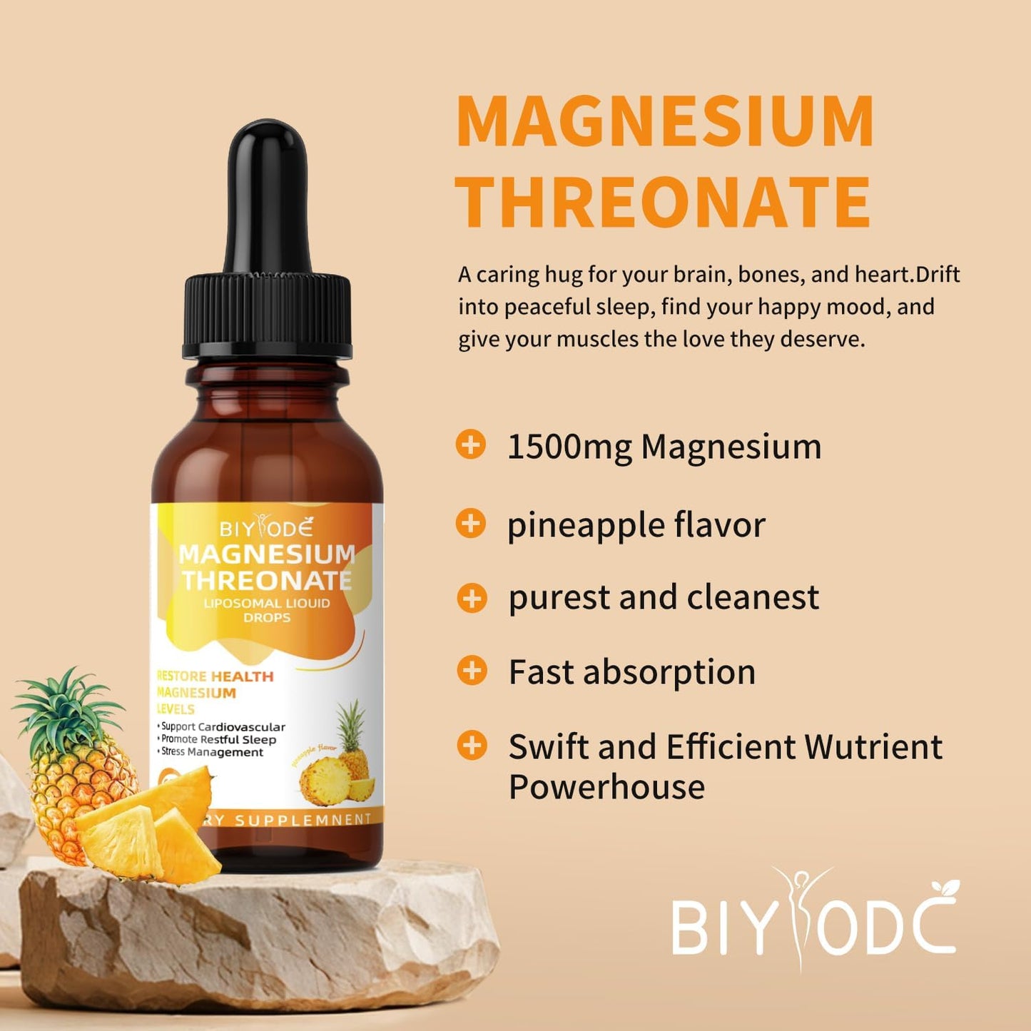 Magnesium L-Threonate Liquid Drops Restore Health