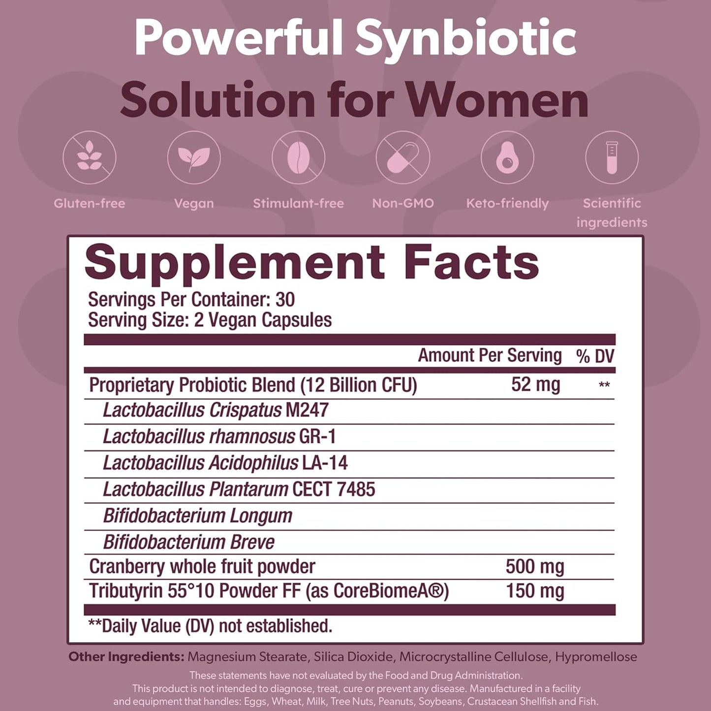 BIOMA Feminine Health Postbiotics, Prebiotics & Lactobacillus  (60 Capsules)