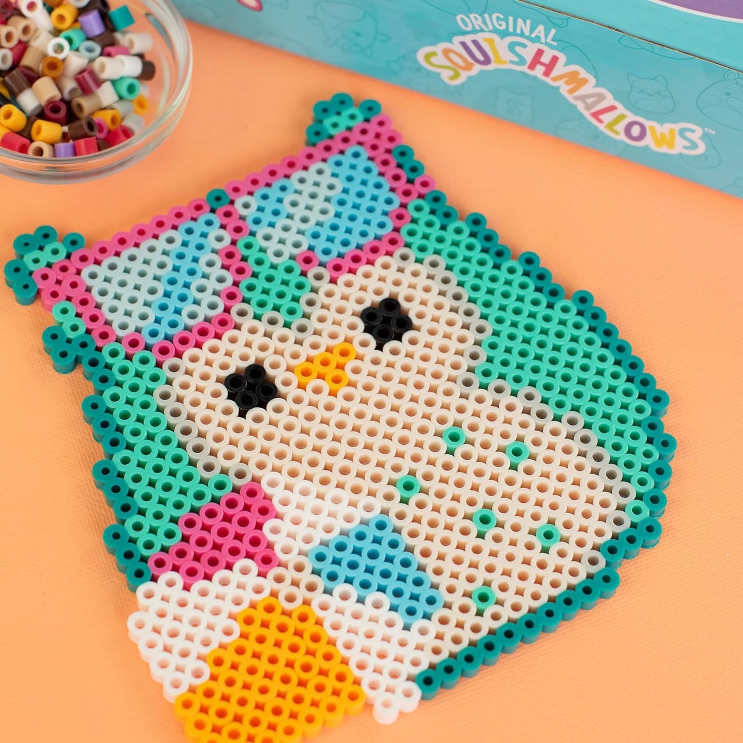 Perler 80-57134 Squishmallows Fused Bead Activity Kit with 3 Unique Projects