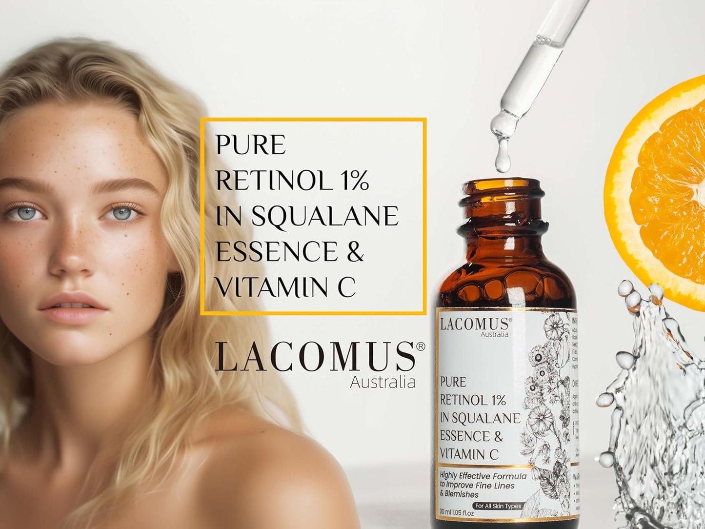 Anti-Aging Serum with Pure Retinol 1% & Vitamin C