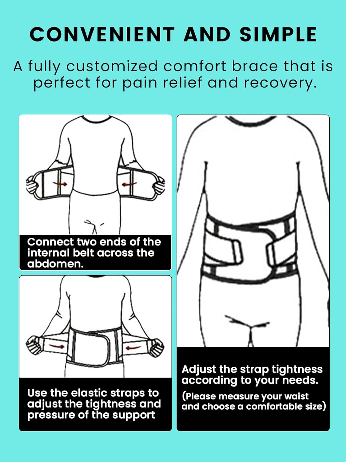 Back Braces for Lower Back Pain - SMALL