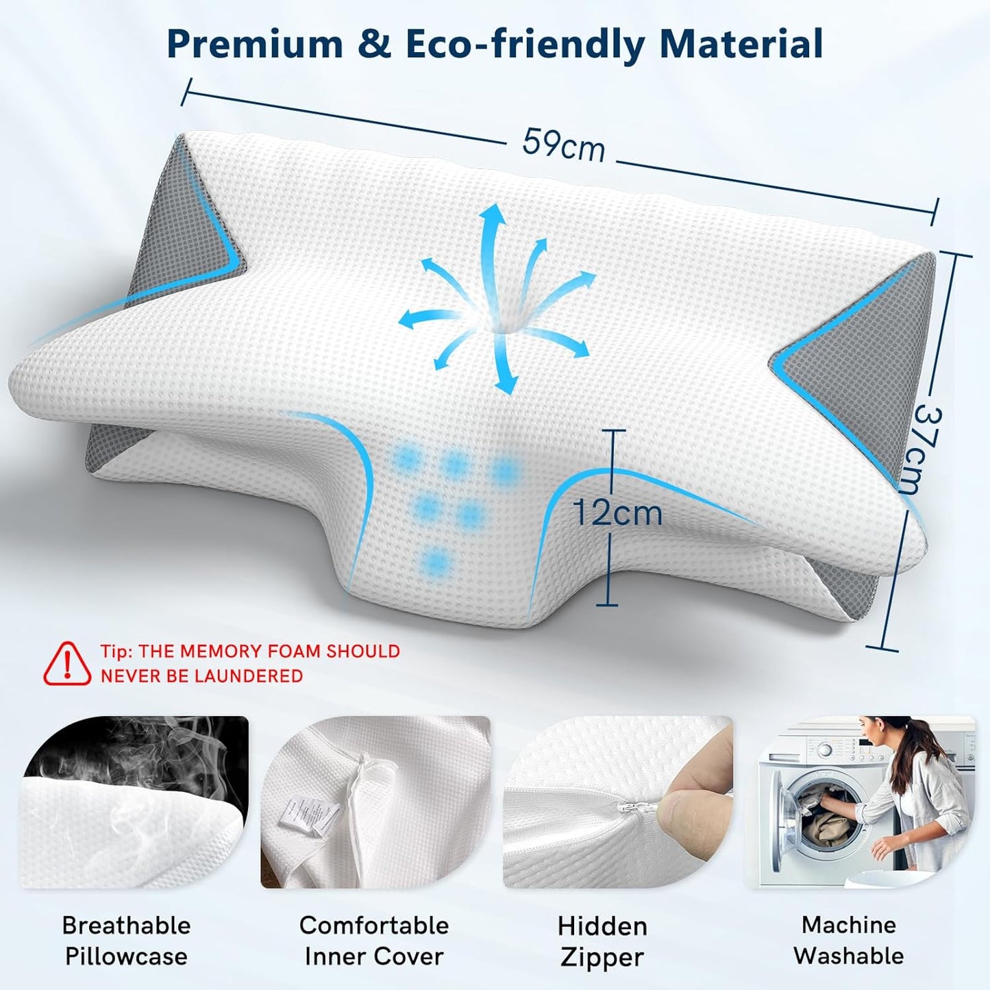 Cervical Neck Pillow for Pain Relief