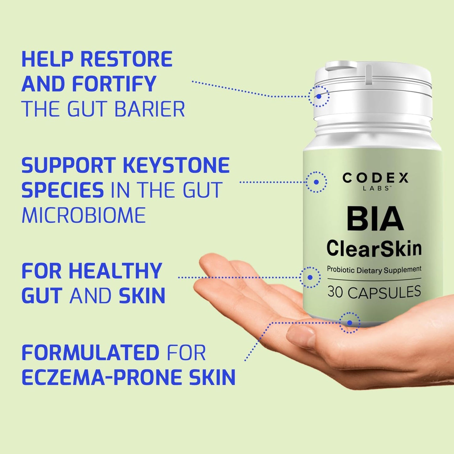 Codex Labs BIA ClearSkin Synbiotic Dietary Supplement