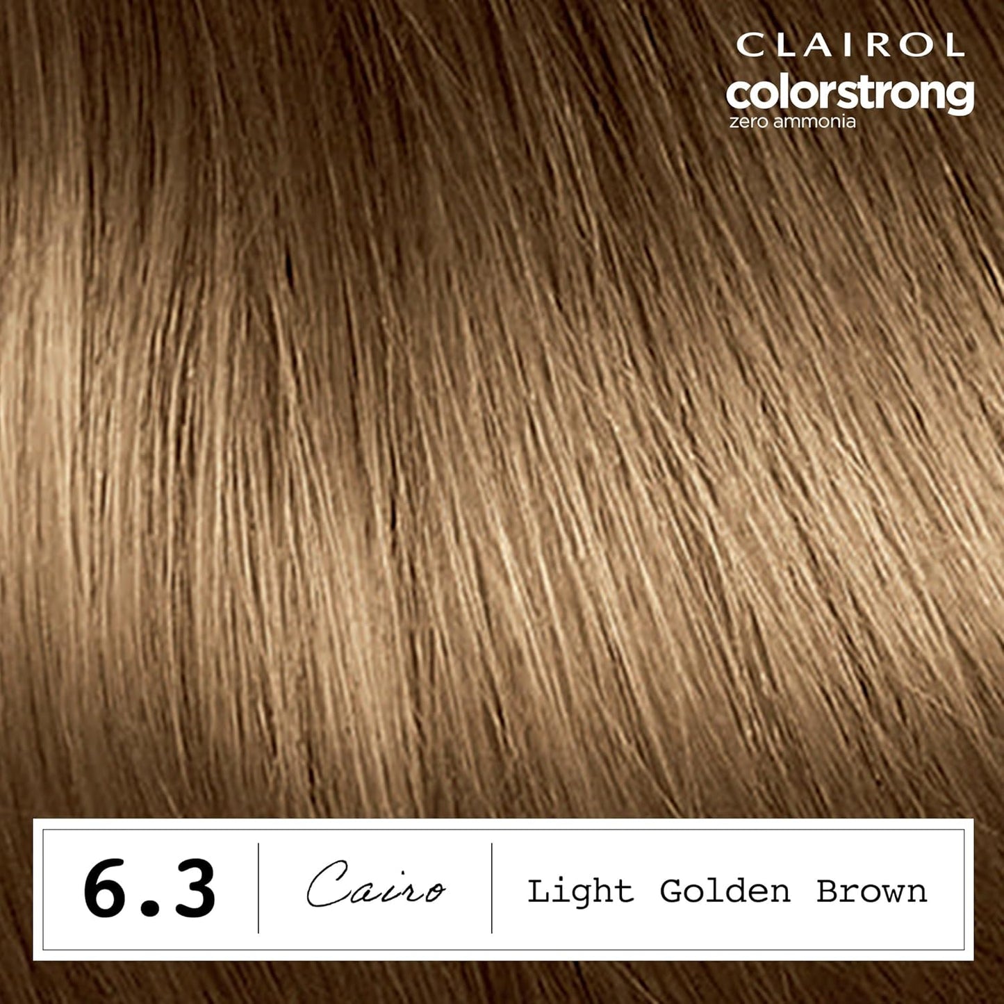 Clairol ColorStrong Permanent Zero Ammonia Hair Dye, 6.3 Light Golden Brown