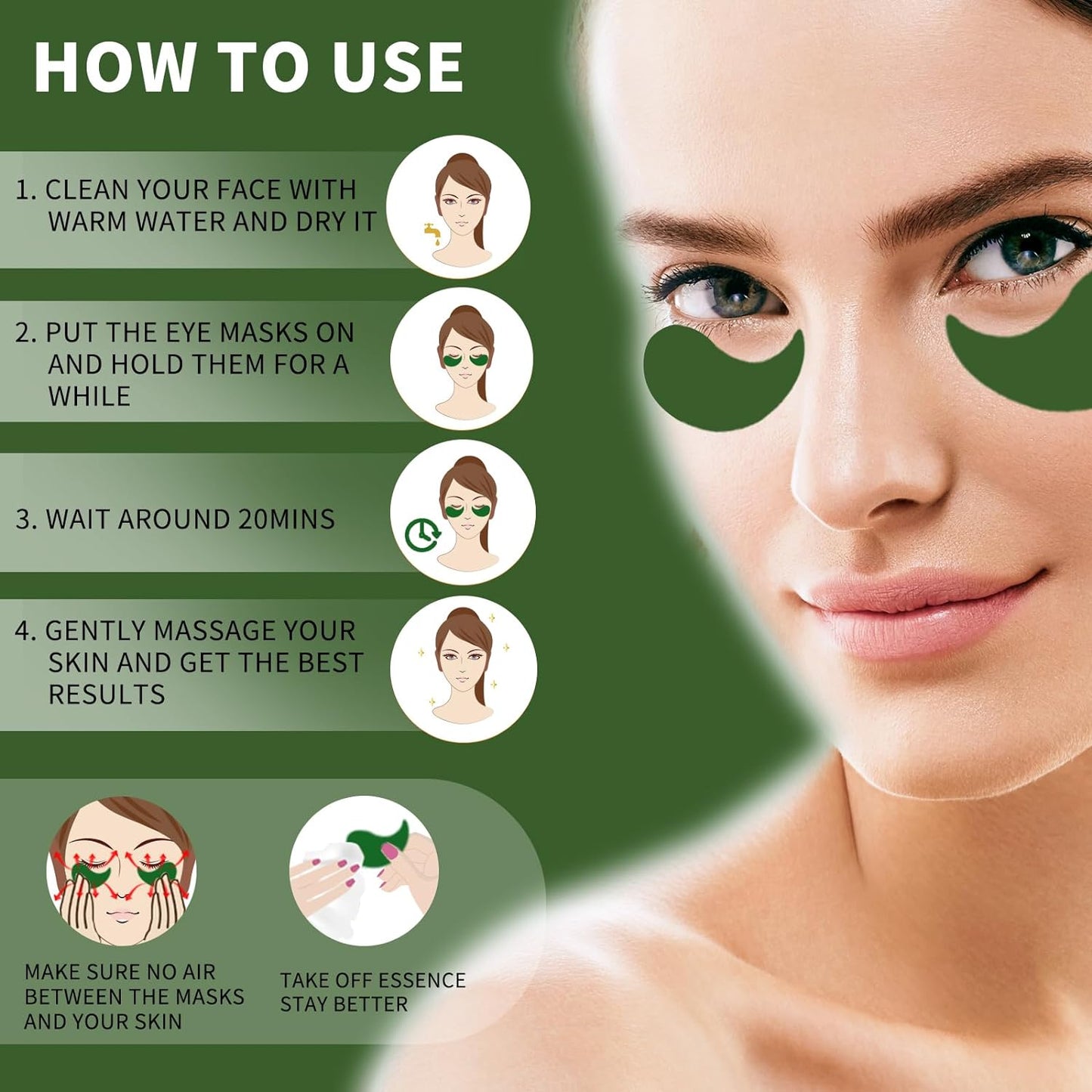 Under Eye Patches for Puffy Eyes 70PCS