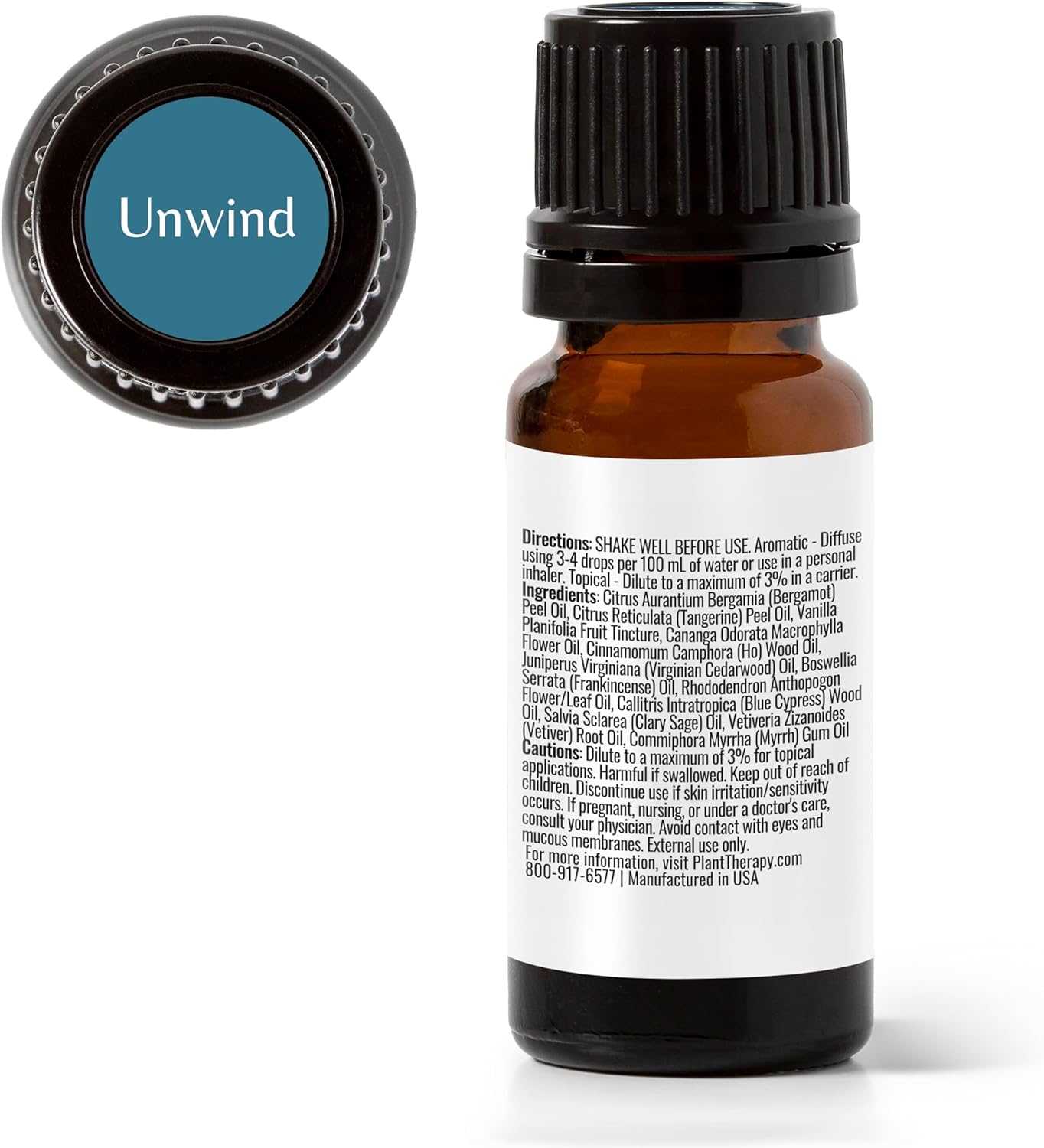 Aromatherapy - Unwind Essential Oil Blend For Diffuser 10 mL