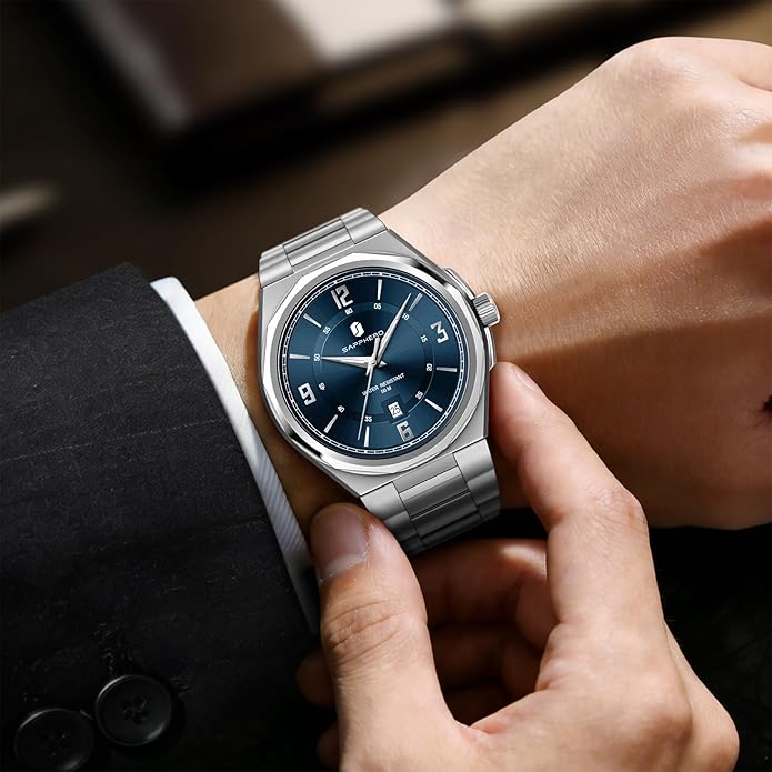 SAPPHERO Watches for Men Arabic Numeral Dial Quartz