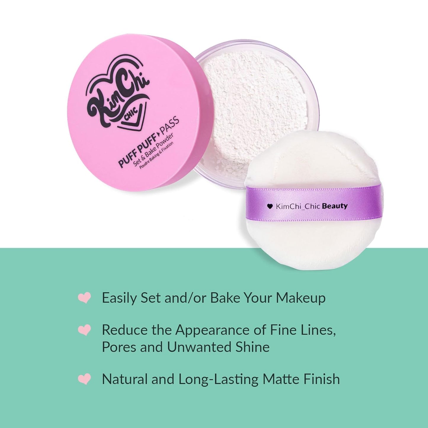 Kimchi Chic Beauty Puff Puff Pass Set and Bake Powder - PPP01 = IVANDER