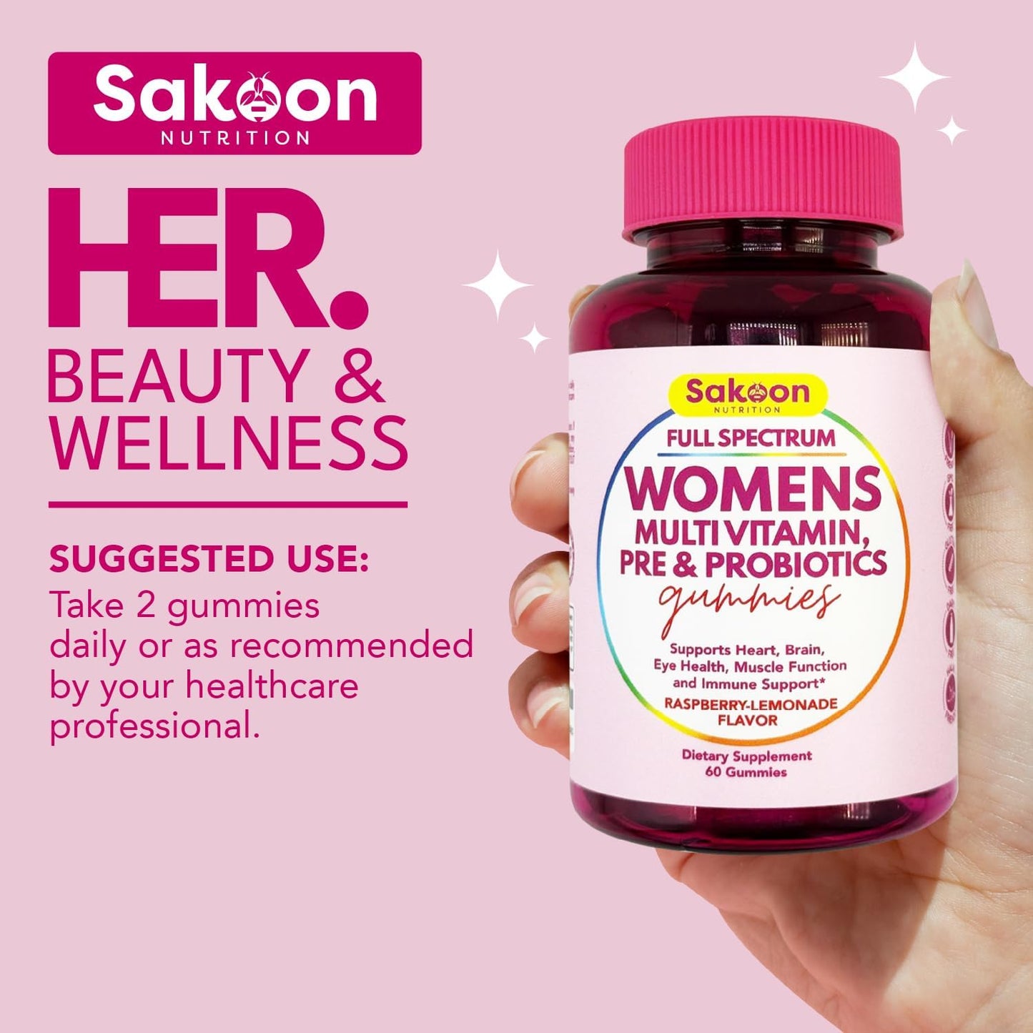 Women's Full Spectrum Multivitamin Gummies with Probiotics & Prebiotics