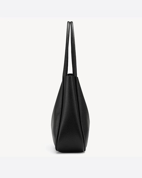 Hobo Purse, PU Leather Shoulder Bag - Black