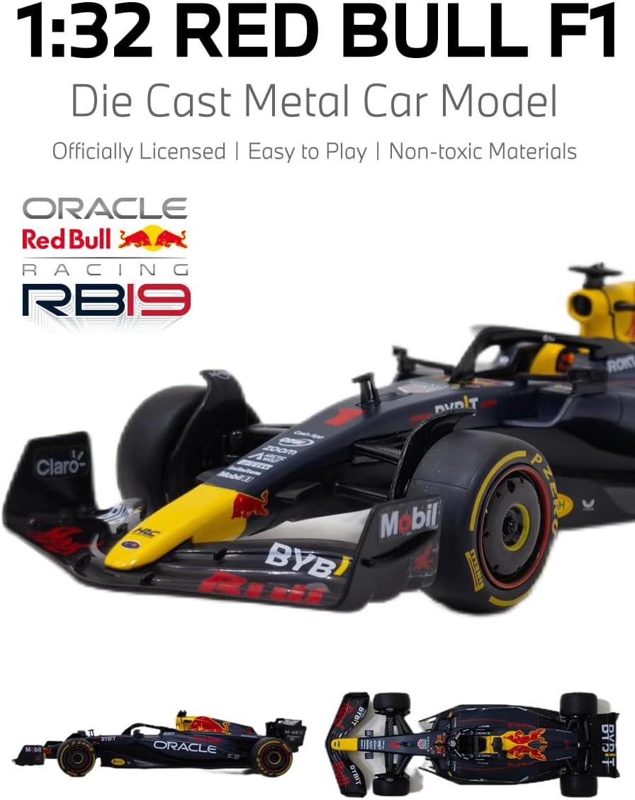 ASTAR 64600 1/32 RedBull F1 Die Cast Metal Car Model - Officially Licensed RedBull F1