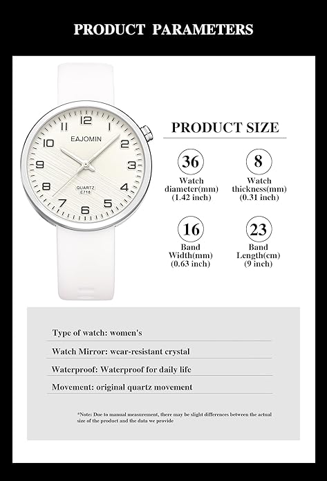 Watch Water resistant, Analog Women's - WHITE