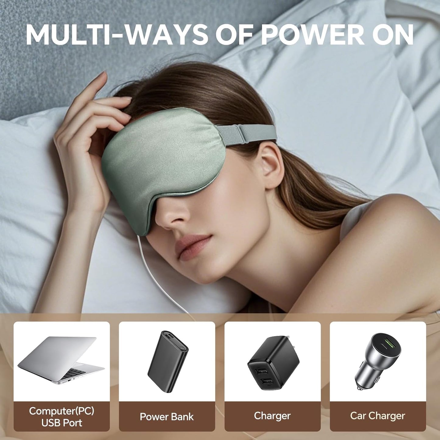 Heated eye mask for MGD, Dry Eye , Chalazion, Blepharitis, Stye Eye Treatment - GRAY