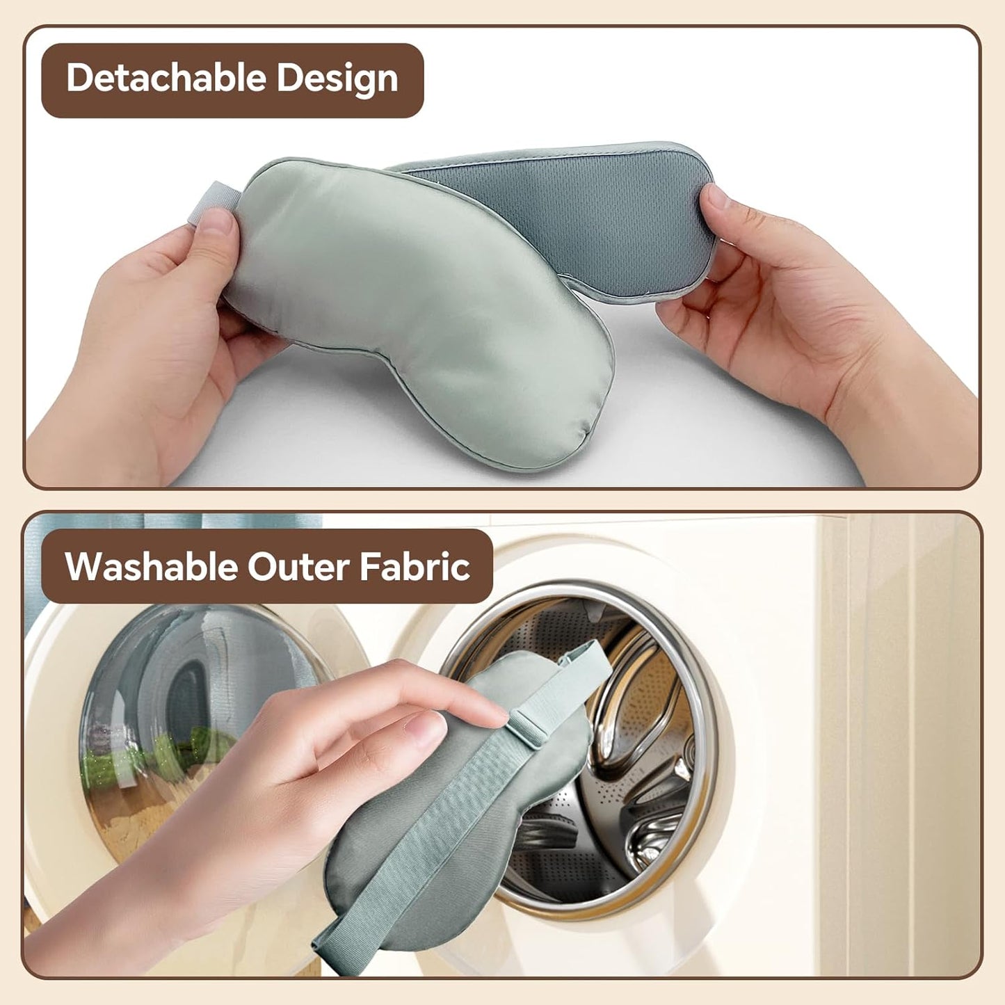 Heated eye mask for MGD, Dry Eye , Chalazion, Blepharitis, Stye Eye Treatment - GRAY