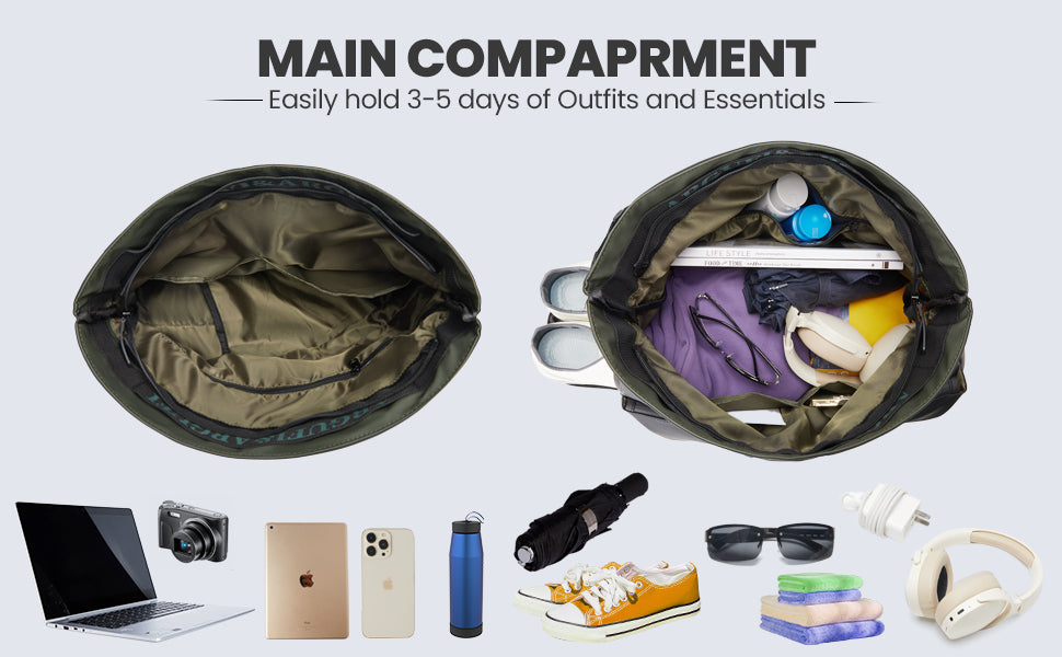 Gym Bag for Women & Men With Wet Pocket & Shoe Compartment