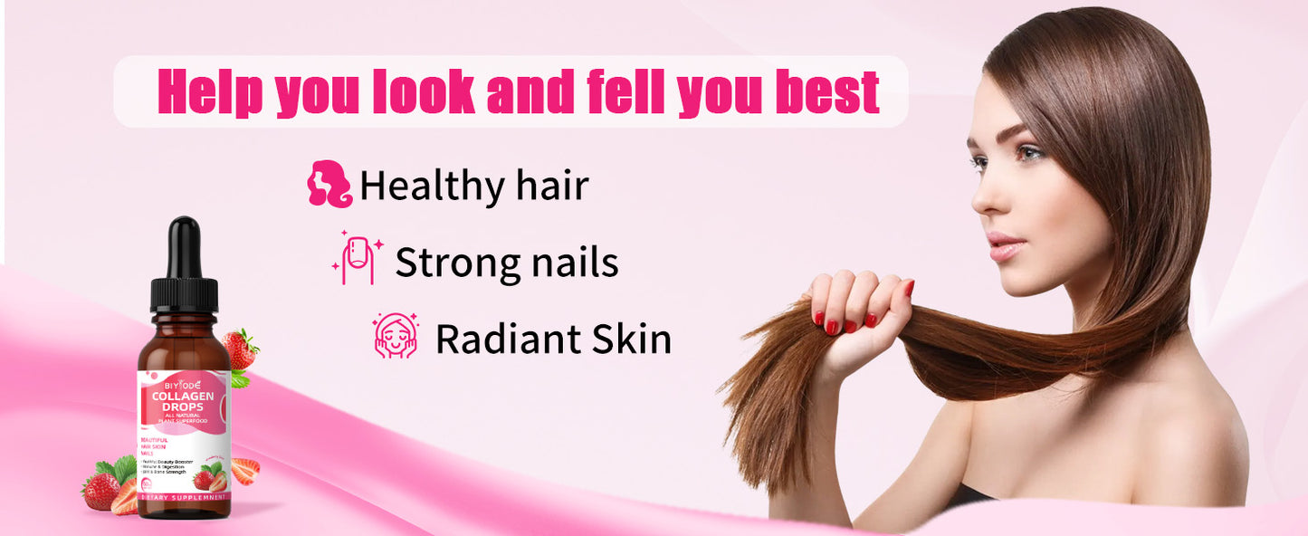 Collagen Liquid with Biotin Beautiful Hair, Skin, Nails