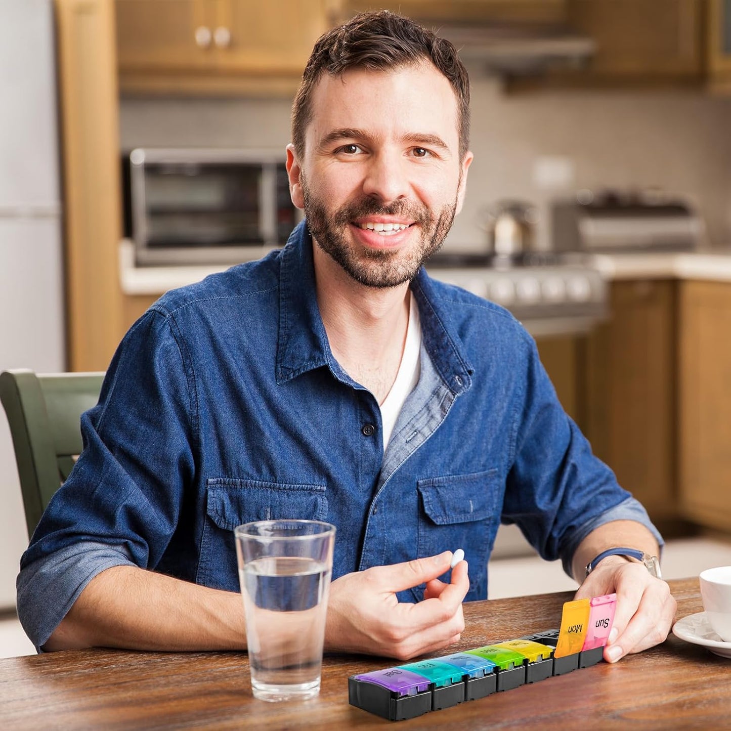 Pill Organizer Arthritis Friendly - Weekly