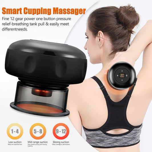 Electric Cupping Massager Device,  Improves Blood Circulation