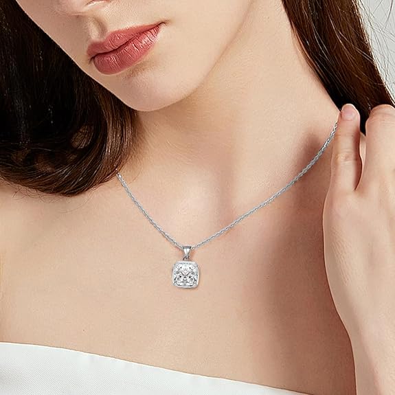 Jewelry Cubic Zirconia, 316L Stainless Steel Necklace.