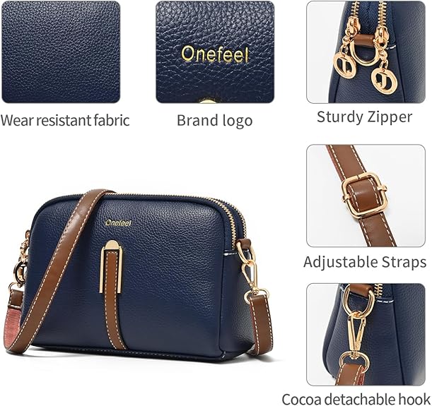 Crossbody Bags Leather - BLUE